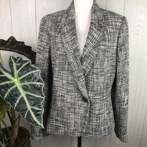 Emma James tweed wool blend blazer jacket